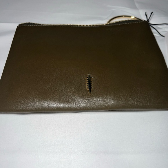 Thacker New York Gable Ring Travel Pouch olive Green. - Picture 7 of 7